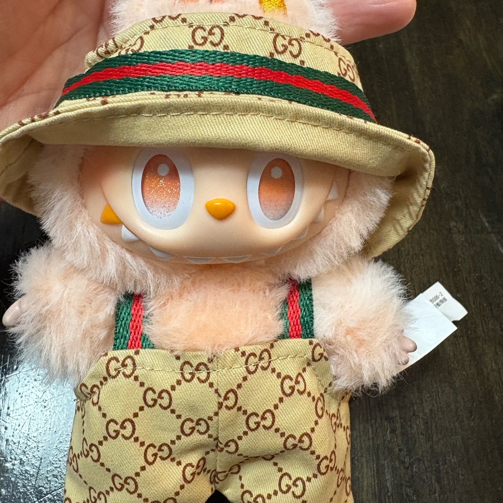 Gucci Beige Kids Plush Toy with Hat- doll not included
